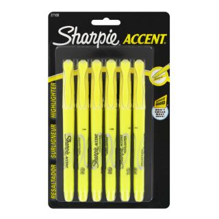  highlighters new sharpie accent highlighters color fluorescent yellow