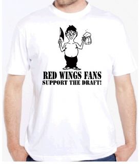 Red Wings Fan Draft Beer Funny Hockey Detroit Shirt