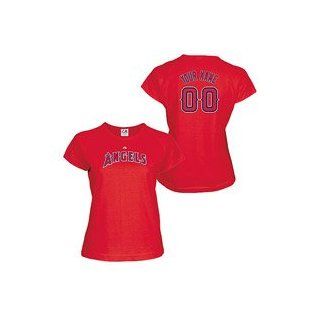  Any Player Name & Number MLB T Shirt   Athletic Red