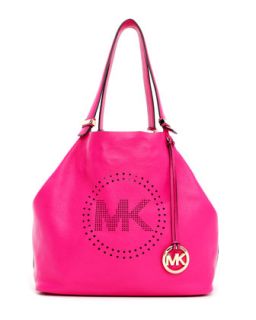 V1BZA MICHAEL Michael Kors Large Perforated Logo Grab Bag