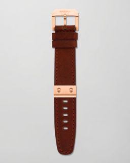 Y17HT Brera Leather Watch Strap, Rose Golden