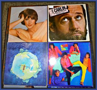 Lot of 8 Vintage Vinyl Records ~ Steppenwolf David Bowie George Carlin