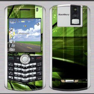 Blackberry 8100 Pearl green abstract Skin 31020
