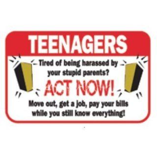 Laughter Revolution Magnet Teenagers Act Now (Pack of 5