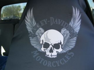 Harley Davidson Bikes Trucks Cars Skull Seat Covers