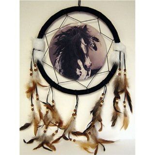 13 Horse Dream Catcher w/ Feathers 
