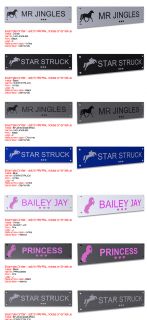 Horse stable door personalised name plaque/sign/plate   FREE P&P Tags