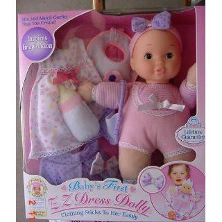 13 in. Babys First E Z Dress Dolly   Baby Nurturing Set