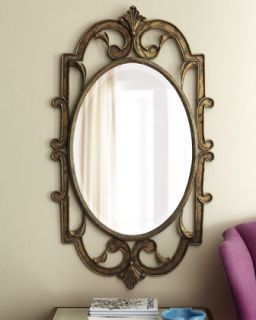 Antiqued Golden Mirror   