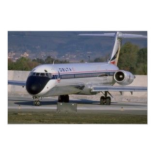 Delta Airlines MD 80 Poster 