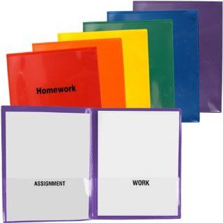 StoreSMART®   Plastic Archival Homework Folders   6 pack