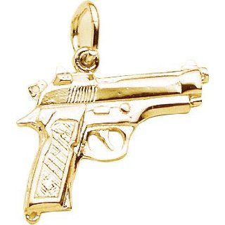 Rembrandt Charms Pistol Charm, 10K Yellow Gold Jewelry