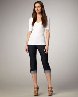 Not Your Daughters Jeans Carmen Button Cuff Cropped Jeans   Neiman