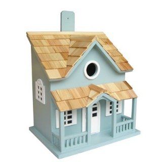 Springfield Cottage Bird House Color Blue with White
