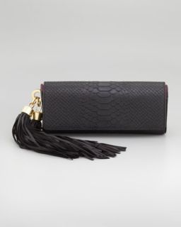 Claudette Tassel Clutch Bag, Black