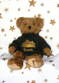  Soft toy Bear 13 furry brown plush stuffed animal Harrod Knightsbridge