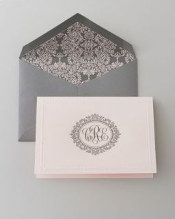 40QY Hand Engraved Personalized Stationery