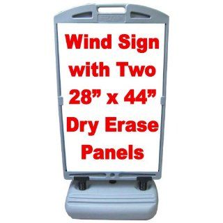 NEOPlex 30 x 61 Poly Plastic Sidewalk Wind Sign Deluxe w