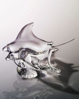 Steuben Manta Ray Sculpture   