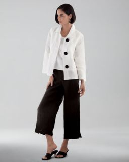 Cropped Linen Pants    Cropped Linen Trousers