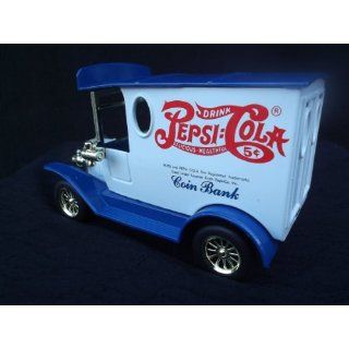 PEPSI DELIVERY TRUCK DieCast Metal COIN BANK with Key