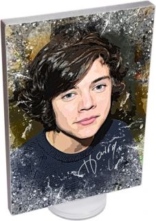 One Direction on Canvas Art with Autographs Ideal Birthday Gift Signed