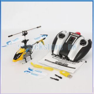  Channel RC IR Infrared Remote Control Helicopter Toy w/ Gyro   Yellow