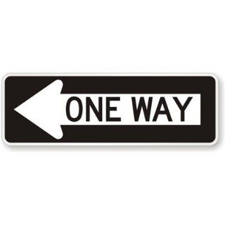 MUTCD One Way Sign (Left Arrow), 18 x 6