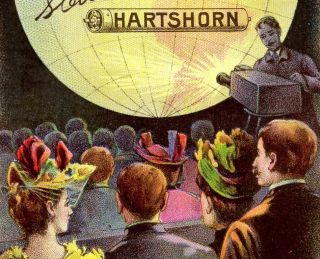Antique Magic Lantern Hartshorn Shade Roller Trade Card