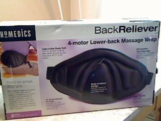 New Homedics Back Reliever 4 Motor Lower Back Massage Wrap BR 1