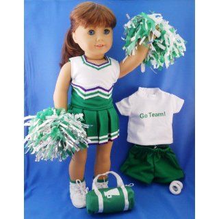  in Green and White. Fits 18 Dolls Like American Girl® Toys & Games
