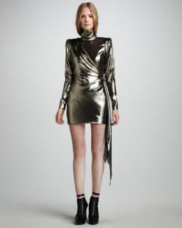 Skaist Taylor Helena Metallic Minidress   