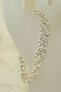 Silver Helm Chain Design Chain Maille Mail Bracelet 2