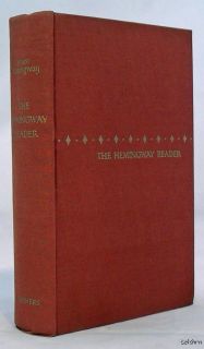 The Hemingway Reader Ernest Hemingway 1st 1st First Edition Nobel