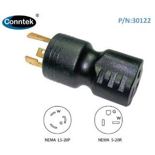 Conntek 30122 Locking Adapter 20 Amp 125 Volt Locking Male Plug To 20