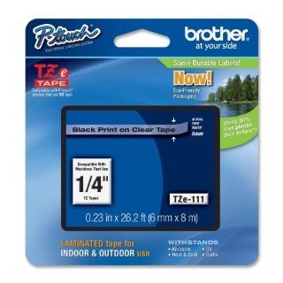 Brother P Touch PT 2500PC Label Tape (OEM) 0.23 Black