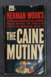 The Caine Mutiny by Herman Wouks 1963 Vintage Paperback 1st Print