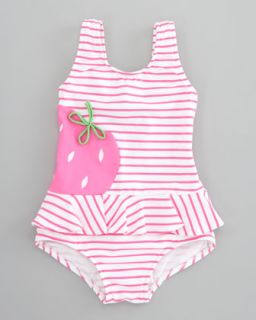 Z0WDW Florence Eiseman Berrylicious Striped Swimsuit, Sizes 6 9 Months