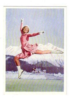 Sonja Henie Norway Ice Skating Olympics Berlin German Sidol Card 1936