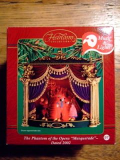  Of The Opera Carlton Cards Christmas Music & Lights Ornament 2002 NIB