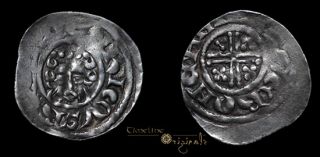 Henry III Silver Hammered Short Cross Penny Coin 007204