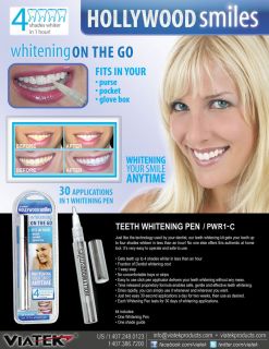 Hollywood Smile Advanced Teeth Whitening Pen Gel Tooth White Bleach