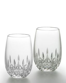 G01R5 Waterford Crystal Stemless White Wine Glasses, Set of Two