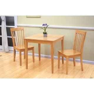 30 Square Maple Finish Wood Dining Room Kitchen Table
