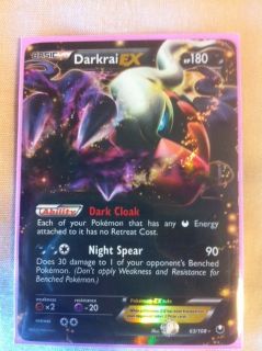 Darkrai EX Holo Pokemon Card 63/108 * Great Condition *