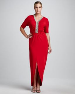 Red Rayon Dress  