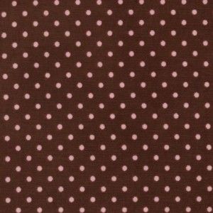 Kaufman Cool Cords Corduroy Fabric Dots Brown Pink 1 2Y