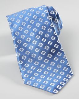 Ike Behar Squares Tie, Blue   