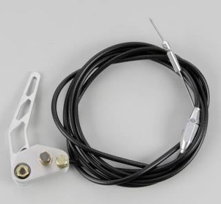  HR1100U Hood Release Black Cable Billet Aluminum Handle Kit