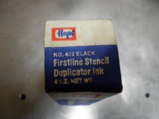 heyer firstline stencil duplicator ink no 402 black